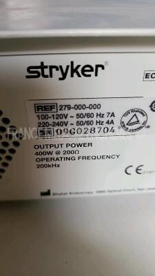 Lot of 2 x Stryker Radio Frequency Generator Serfas Energy 279-000-000 (Both power up) *0709CE824/09G028724* - 6