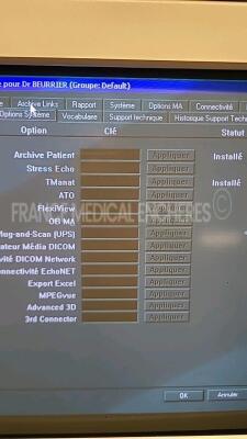 GE Ultrasound Vivid 3 Expert - YOM 2004 - S/W 3.2 - options archive patient - TManat - w/ 3S probe YOM 2004 - 10L probe (see pictures of the tests (Powers up) *6055/18921WX7/1006578YM7* - 6