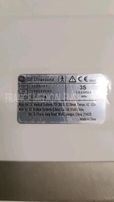 GE Ultrasound Vivid 3 Expert - YOM 2004 - S/W 3.2 - options archive patient - TManat - w/ 3S probe YOM 2004 - 10L probe (see pictures of the tests (Powers up) *6055/18921WX7/1006578YM7* - 11
