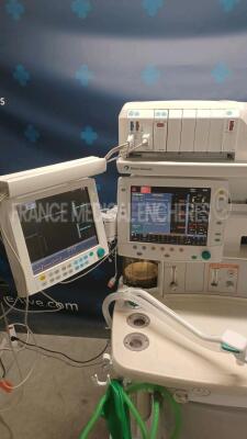 Datex-Ohmeda Ventilator S/5 Avance - S/W 5.00 Including Datex Ohmeda Monitor w/ E-Restin and E-Entropy and E-P and E-CAIO Modules (Powers up) *anbl01833* - 7