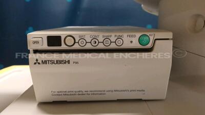 Hitachi Ultrasound Hi Vision Avius - YOM 2014 - S/W 06.02 w/ Mitsubishi Printer P95 and Footswitch (Powers up) *6320183014* - 5