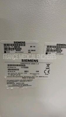 Siemens C-Arm Siremobil Compact L - YOM 2008 - S/W 2.0.1 w/ Remote Control and Footswitch - Damaged see picture (Powers up) *9851* - 15