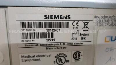 Siemens C-Arm ARCADIS Orbic - YOM 2010 - S/W 5.1 - Missing Footswitch - Error Message see picture (Powers up) *22249* - 13