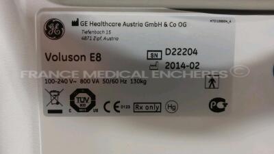 GE Ultrasound Voluson E8 BT14 - YOM 2014 - S/W 14.0.1 - Options - Advanced 4D - DICOM - Sono IT - Vocal II - Advanced VCI - IOTA LR2 - Sono AVC - Sono Biometry - BT Activation w/ GE Probe RAB4-8-D - YOM 2014 and GE Probe RIC5-9-D - YOM 2019 see pictures o - 18