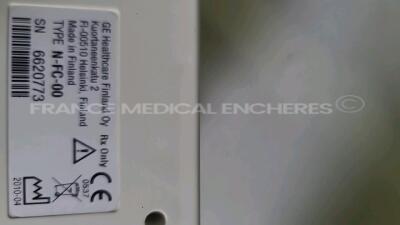 GE Patient Monitor F-FM-00 - YOM 2010 - w/ E-PSM-00 module YOM 2010 - N-FC-00 module YOM 2010 (Powers up) *66224231/66088176620773 - 8