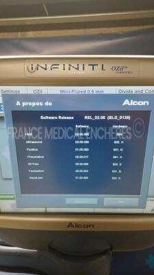 Alcon Phacoelmusifier Infiniti - YOM 2006 - S/W 2.06 w/ Alcon Footswitch and Alcon Remote Control (Powers up) *0602271001x* - 8