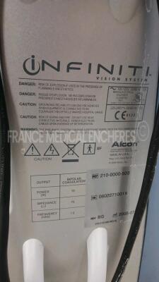 Alcon Phacoelmusifier Infiniti - YOM 2006 - S/W 2.06 w/ Alcon Footswitch and Alcon Remote Control (Powers up) *0602271001x* - 11