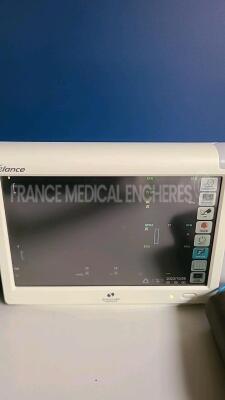 Lot of 2 x Spacelabs Elance Vital Signs Monitors 93300 YOM 2009/2011 - w/ ECG leads and SPO2 sensors (Both power up) *3300002488/001402* - 3