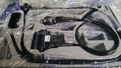 Olympus Ultrasound Video Gastroscope GF-UE160-AL5 Engineer's report : Optical system little weakness on the ultrasound image - ,Angulation no fault found , Insertion tube no fault found , Light transmission no fault found , Channels no fault found , Leak