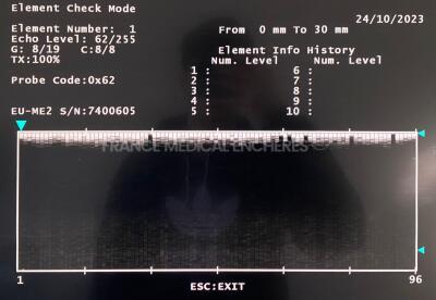 Olympus Ultrasound Video Gastroscope GF-UCT140-AL5 Engineer's report : Optical system no fault found - ,Angulation no fault found , Insertion tube no fault found , Light transmission no fault found , Channels leak in the operative channel , Leak no faul - 3