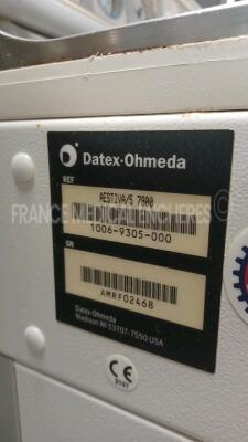 Datex Ohmeda Ventilator Aestiva/5 - For spare parts (No power) *amrf02468* - 8