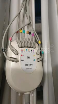 Lot of 2x Philips ECG PageWriter Trim I w/ ECG Sensors (Both power up) *us90820873/usn0821725* - 5