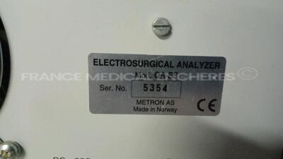 Metron Electrosurgical Analyzer QA-ES - S/W 1.30 (Powers up) *5354* - 6