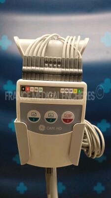 GE ECG Mac 5500 HD - YOM 2011 including CAM HD w/ ECG Sensors (Powers up) - 5