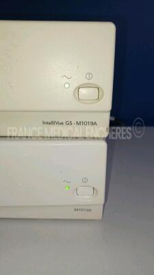 Lot of 2 x Philips Gas Modules IntelliVue G5 - M1019A/M1013A - YOM 2009/2010 (Both Power Up - Damaged - See Pictures) *ASBH-011Q/ASAC-0037* - 2