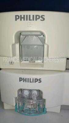 Lot of 2 x Philips Gas Modules IntelliVue G5 - M1019A/M1013A - YOM 2009/2010 (Both Power Up - Damaged - See Pictures) *ASBH-011Q/ASAC-0037* - 3