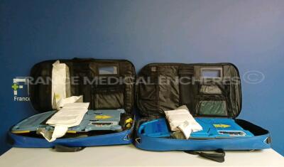 Lot of 2 x Zoll Resuscitation System AutoPulse Model 100 - YOM 2008/2015 (Untested - Missing Batteries) and 2 x Zoll Multi Chemistry Battery Chargers (Powers up) *11516/21900*