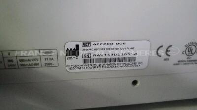 Lot of 3 x GE Receiver Subsystems/Telemetry Systems ApexPro - YOM 2012/2015 and 5 x GE Telemetry Transmitters ApexPro - YOM 2009/2012 (All power up) *RAV15301165GA/RAV15151136GA/RAV12030838GA* - 10