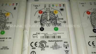 Lot of 3 x GE Receiver Subsystems/Telemetry Systems ApexPro - YOM 2012/2015 and 5 x GE Telemetry Transmitters ApexPro - YOM 2009/2012 (All power up) *RAV15301165GA/RAV15151136GA/RAV12030838GA* - 16