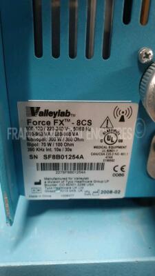 Valleylab Electrosurgical Unit Force FX 8CS YOM 2008 -w/ footswitch (Powers up) *sf8b01254a* - 4