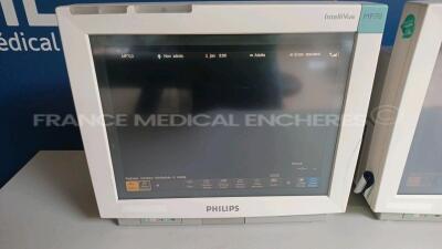 Lot of 6 x Philips Patient Monitors IntelliVue MP70/IntelliVue Anesthesia MP70 - YOM 2007 - S/W J.10.52/L.01.21 (All power up - Damaged - See Pictures) *DE73164087/DE61756567DE73163666/DE73163738/DE61756575/DE61756606* - 20