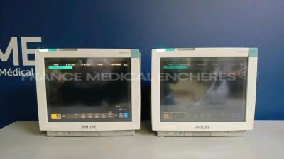 Lot of 6 x Philips Patient Monitors IntelliVue MP70/IntelliVue Anesthesia MP70 - YOM 2007 - S/W J.10.52/L.01.21 (All power up - Damaged - See Pictures) *DE73164087/DE61756567DE73163666/DE73163738/DE61756575/DE61756606* - 21