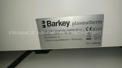 Barkey Blood and Fluid Warming Device Plasmatherm - YOM 2013 - S/W V4 (Powers up) *1109320* - 7