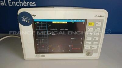 Drager Patient Monitor Infinity Delta - YOM 2006 - S/W VF9.1-W - French Language (Powers up - See Damages - See Pictures) *5396631162*