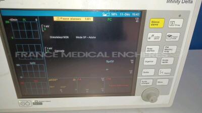 Drager Patient Monitor Infinity Delta - YOM 2006 - S/W VF9.1-W - French Language (Powers up - See Damages - See Pictures) *5396631162* - 5