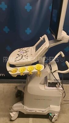 Aloka Ultrasound Arietta 60 - YOM 2015 w/ Sony Hybrid Graphic Printer UP-X898MD - wheels housing damaged see picture (Powers up) *20456941* - 2