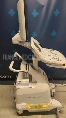 Aloka Ultrasound Arietta 60 - YOM 2015 w/ Sony Hybrid Graphic Printer UP-X898MD - wheels housing damaged see picture (Powers up) *20456941* - 3