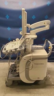 Toshiba Ultrasound Aplio 400 TUS A-400 YOM 2013 - w/ PST-25BT probe YOM 2013 - PVT-712BT probe YOM 2013 - PC-50M probe YOM 2017 (Powers up) *TDA13Y2219* - 2