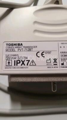 Toshiba Ultrasound Aplio 400 TUS A-400 YOM 2013 - w/ PST-25BT probe YOM 2013 - PVT-712BT probe YOM 2013 - PC-50M probe YOM 2017 (Powers up) *TDA13Y2219* - 25