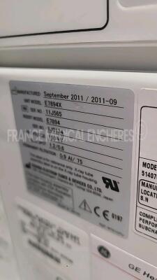 GE Mobile X-Ray Brivo E794X - YOM 2011 - addition kit 5510867B YOM 08/2012 - addition kit 5810906 YOM 02/2016 - addition kit 5510869 YOM 10/2012 - addition kit 545100011 YOM 02/2013 - addition kit 551075 YOM 03/2013 (Powers up) *11J565* - 8