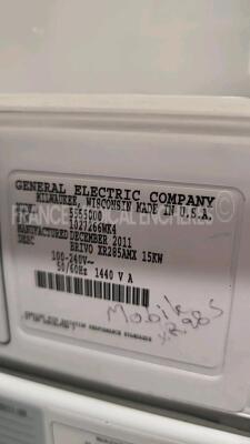 GE Mobile X-Ray Brivo E794X - YOM 2011 - addition kit 5510867B YOM 08/2012 - addition kit 5810906 YOM 02/2016 - addition kit 5510869 YOM 10/2012 - addition kit 545100011 YOM 02/2013 - addition kit 551075 YOM 03/2013 (Powers up) *11J565* - 9