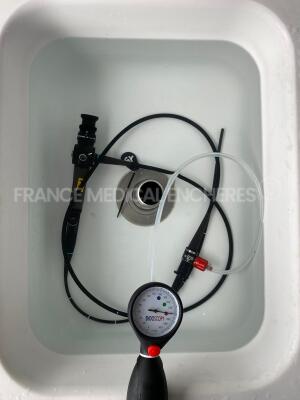 Olympus Bronchoscope BF-PE2 Engineer’s report : Optical system 2 black dots ,Angulation no fault found , Insertion tube no fault found , Light transmission no fault found , Channels no fault found , Leak no fault found *2701814* - 10