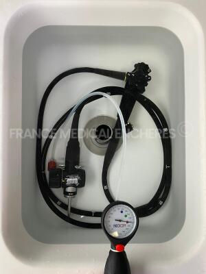 Olympus Colonovideoscope CF-2T160i Engineer’s report : Optical system no fault found ,Angulation no fault found , Insertion tube no fault found , Light transmission no fault found , Channels no fault found , Leak no fault found *2610132* - 10