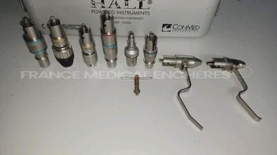 Lot of 2 x Conmed Orthopedic Motors Hall 50 - w/ Hall Power Pro Modules - 1 x Zimmer/Hudson Drill PRO2046 and 1 x AO/ASIF Reamer PRO6040 and 1 x ASIF/AO Reamer PRO2040 and 1 x AO Drill PRO2038 and 1 x Keyless PRO2250 and 1 x 5.5mm Chuck PRO2041and 1 x Wir - 3