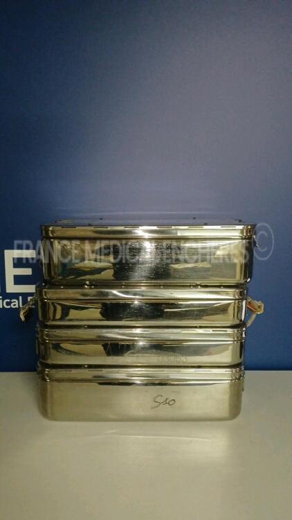 Lot of 4 x Unknown Sterilization Containers (See Pictures)