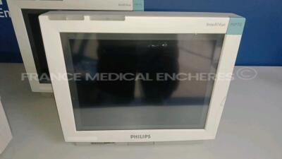 Lot of 3 x Philips Patient Monitors IntelliVue MP70 - YOM 2007 (No Power - Damaged - For spare parts - See Pictures) *DE73163688/DE73163663/DE61756593* - 10