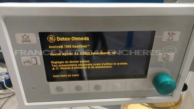 Datex Ohmeda Ventilator Aestiva/5 - S/W 4.8 (Powers up) *amrm00844* - 2