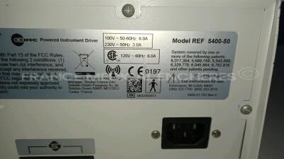 Stryker Powered Instrument Driver CORE - REF 5400-50 (Powers up) *0832305973* - 7