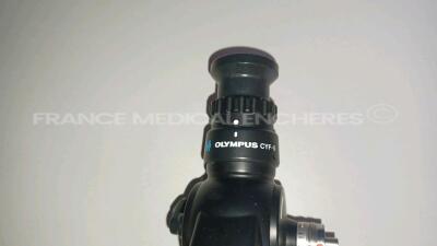 Olympus Cystoscope CYF-5 Engineer’s report : Optical system no image,Angulation no fault found , Insertion tube no fault found , Light transmission no fault found , Channels no fault found , Leak eye leak *2770111* - 6