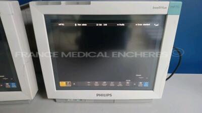 Lot of 6 x Philips Patient Monitors IntelliVue MP70 - YOM 2007/2009 - S/W J.10.52 (All power up) *DE73163665/DE84388421/DE73163764/DE73163664/DE73163773/DE61756592* - 19