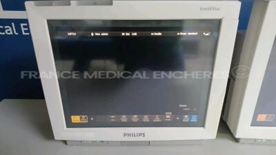 Lot of 6 x Philips Patient Monitors IntelliVue MP70 - YOM 2007/2009 - S/W J.10.52 (All power up) *DE73163665/DE84388421/DE73163764/DE73163664/DE73163773/DE61756592* - 22