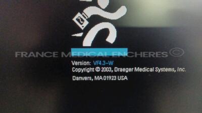 Lot of 4 x Siemens Patient Monitoring Base Systems SC 8000 - YOM 2003 - S/W VF4.3-W - w/ 3 x Acer Monitors AL1717 F - YOM 2007 (All power up - Missing monitor for one unit - French Language - See Pictures) *5493195752/5493197750/5493195253/5493195155* - 2