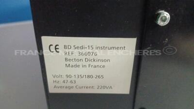 BD Blood Gas Analyzer Sedi-15 (Powers up) *366076* - 6