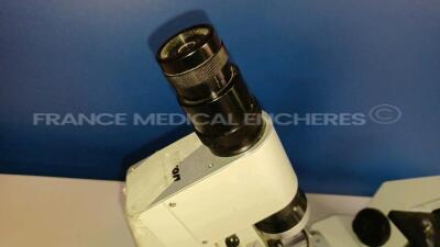 Lot of 1 x Nikon Microscope (Unknown Model) and 1 x Eschenbach Microscope Kolleg SHB 45 and 1 x Heerbrugg Wild M20 (All - No Power - Damaged - See Pictures) - 6