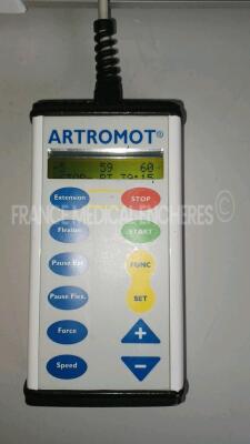 Ormedo Continuous Passive Motion Device Artromot-K3 - w/ Controller and Power Supply (Powers up - Damaged - See Pictures) - 4