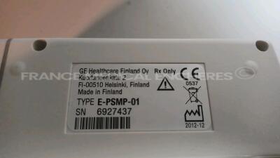 GE Patient Monitor Carescape B650 - YOM 2012/12 - w/ 1 x GE Module E-PSMP-01 - YOM 2012/12 (Powers up - French Language - See Pictures) *SEW12504801HA/6927437* - 6